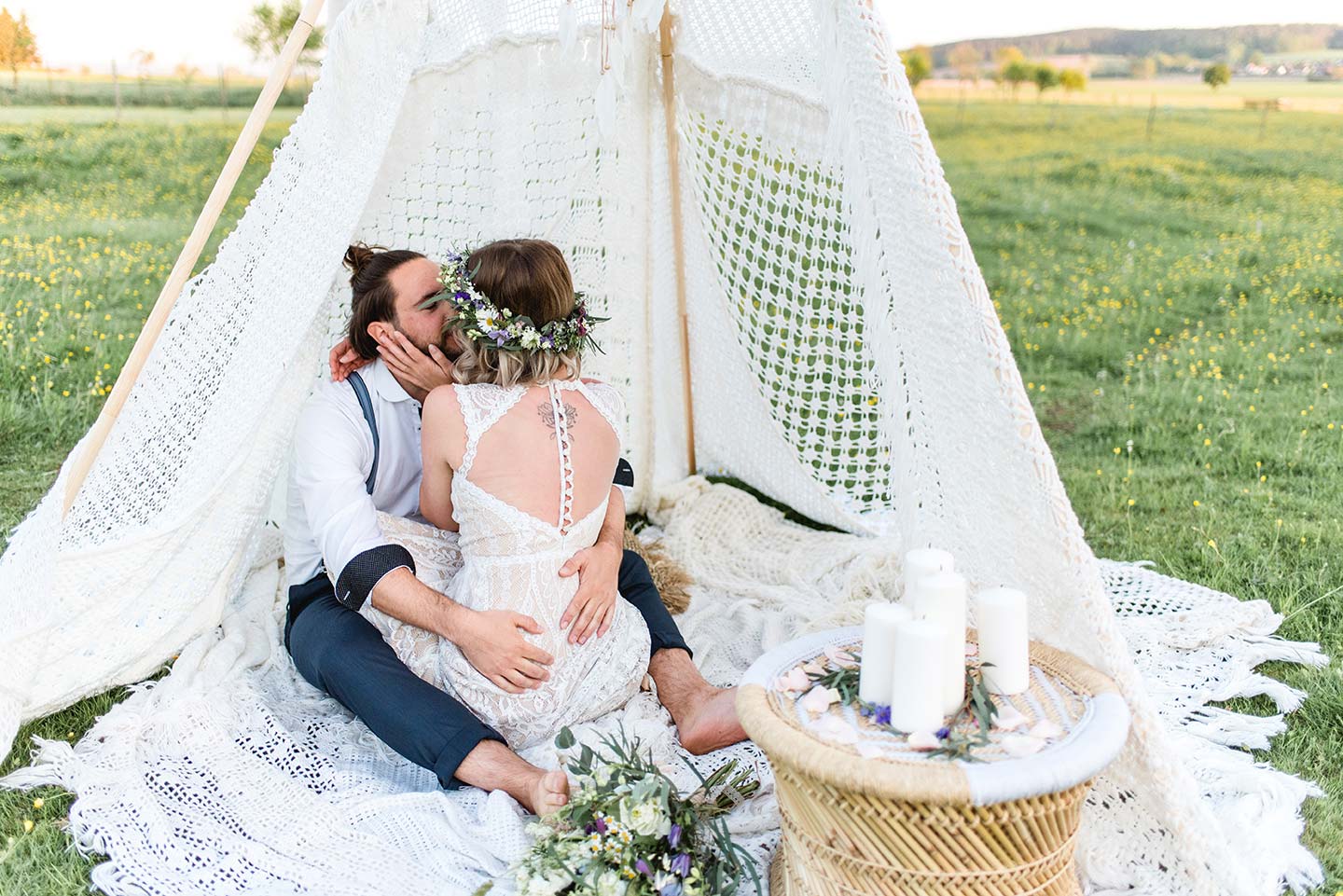 Wald Und Wiesenhochzeit Im Boho Chic Hochzeitswahn