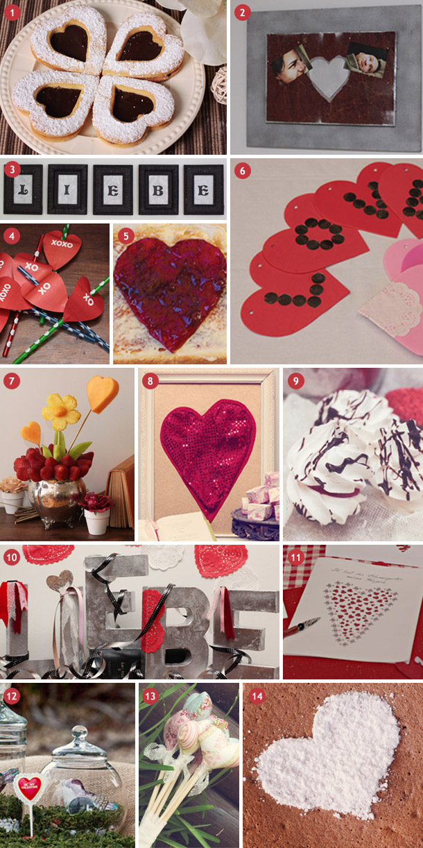 Inspirationsboard Valentinstag - Valentinstagideen rund ums Herz von Hochzeitswahn