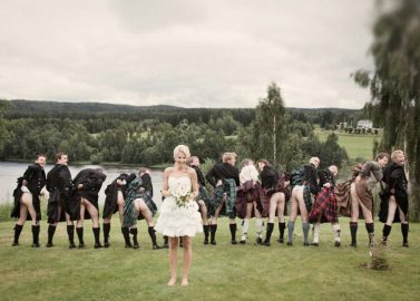 Schottische Hochzeitsgrüße aus Schweden