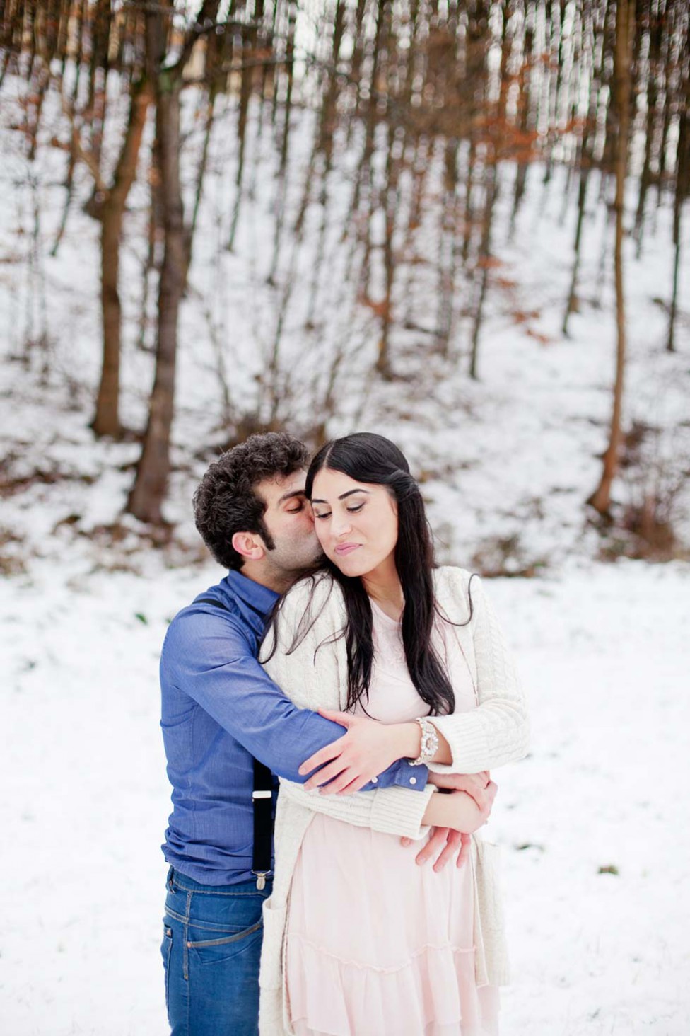 Verlobungsshooting im Schnee von Hilal and Moses