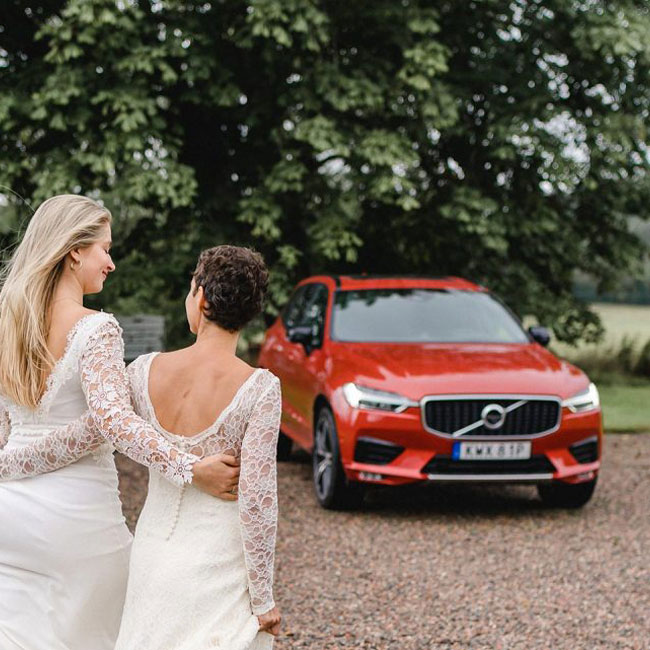 Hochzeitswahn zu Besuch bei Volvo Schweden